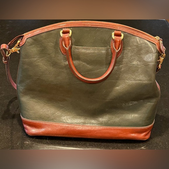 Vintage Brahmin Satchel Tote Handbag - Picture 3 of 16